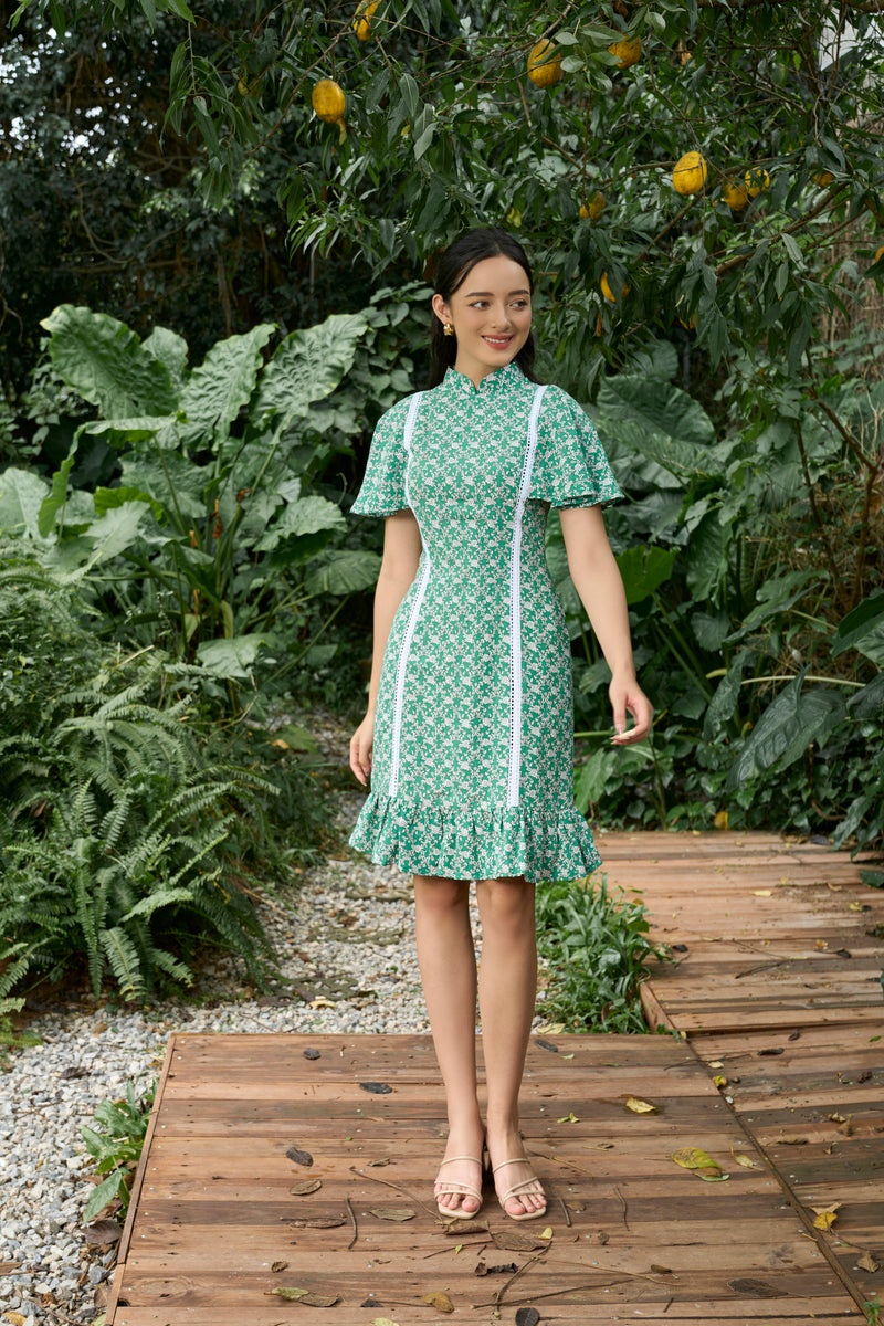 Fluer Cape Dress