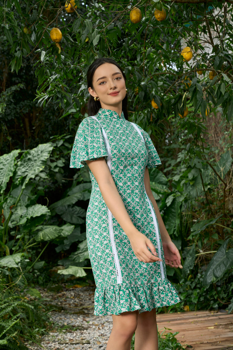 Fluer Cape Dress