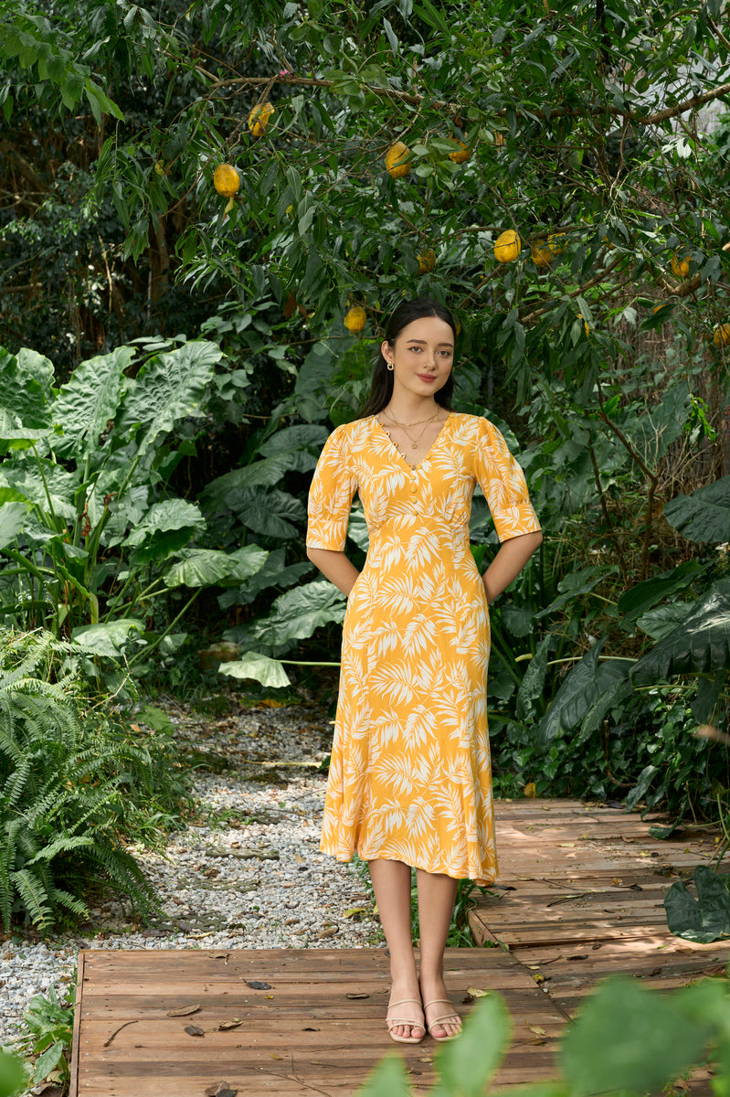 Leah V-neck Dress
