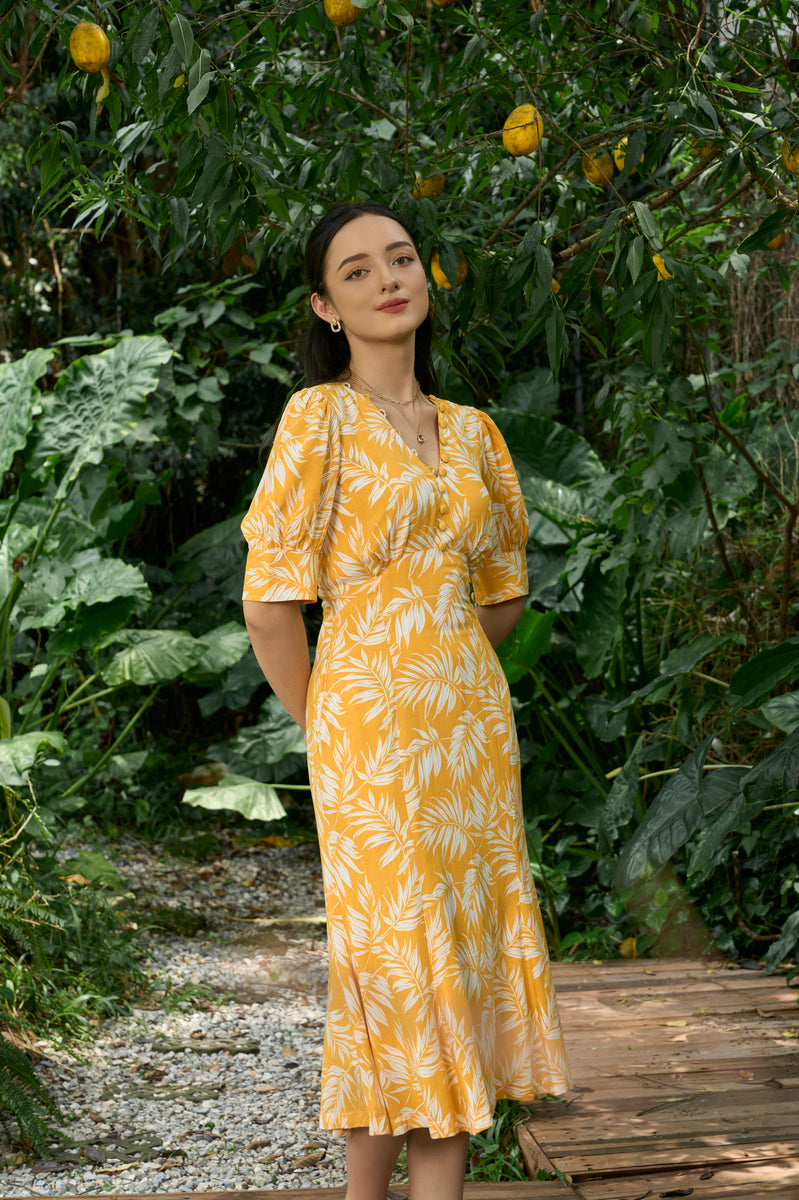 Leah V-neck Dress