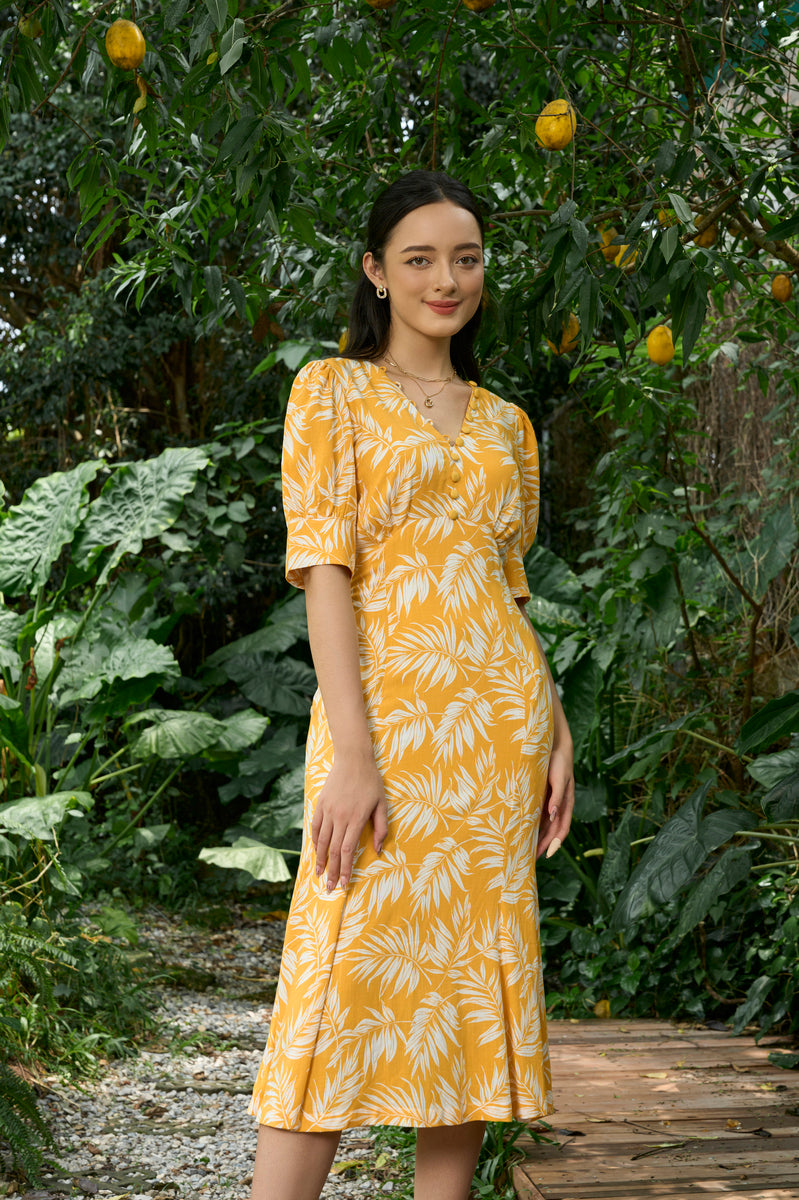 Leah V-neck Dress