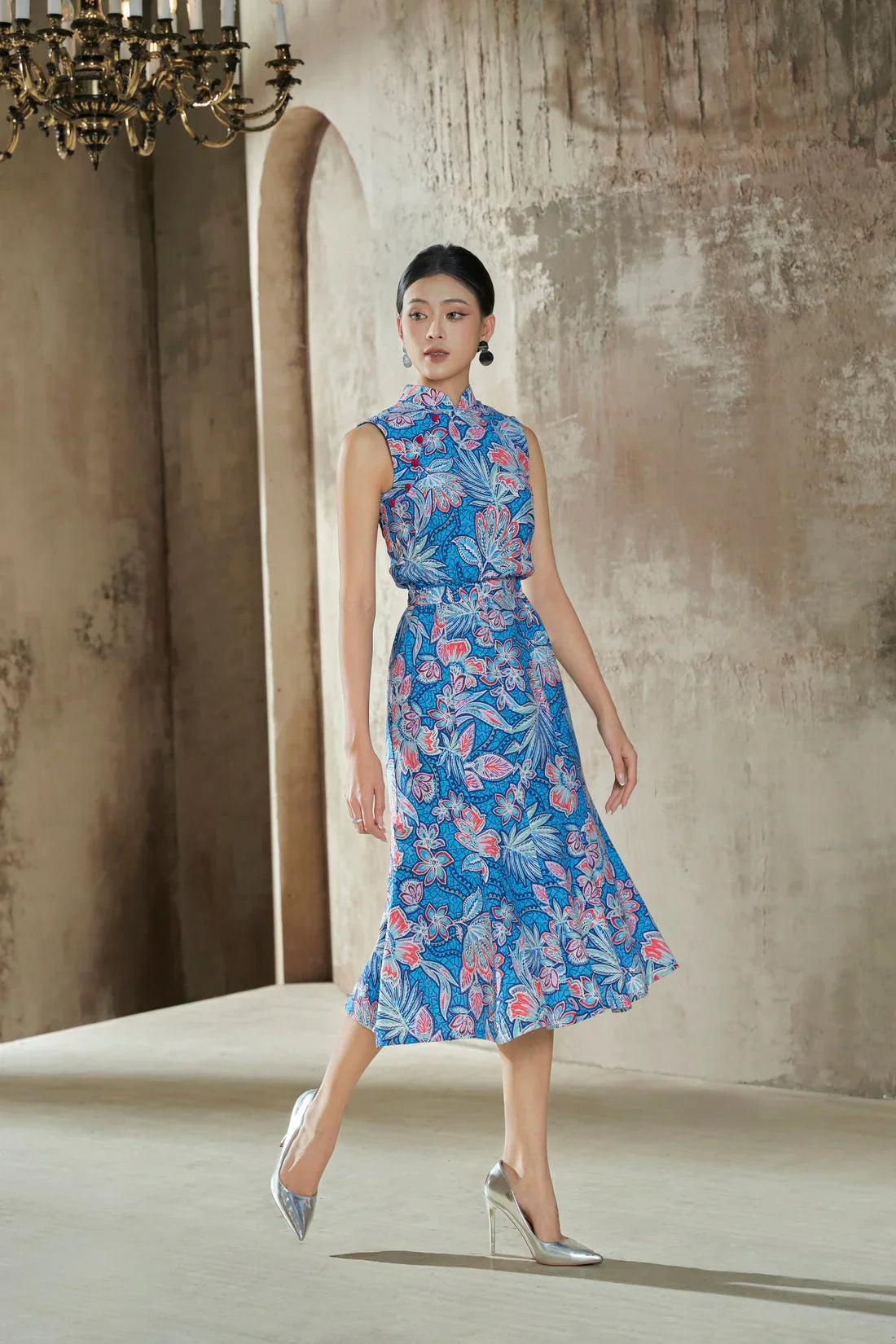 Yuna Batik Smocked Waist Dress Joli Pretty