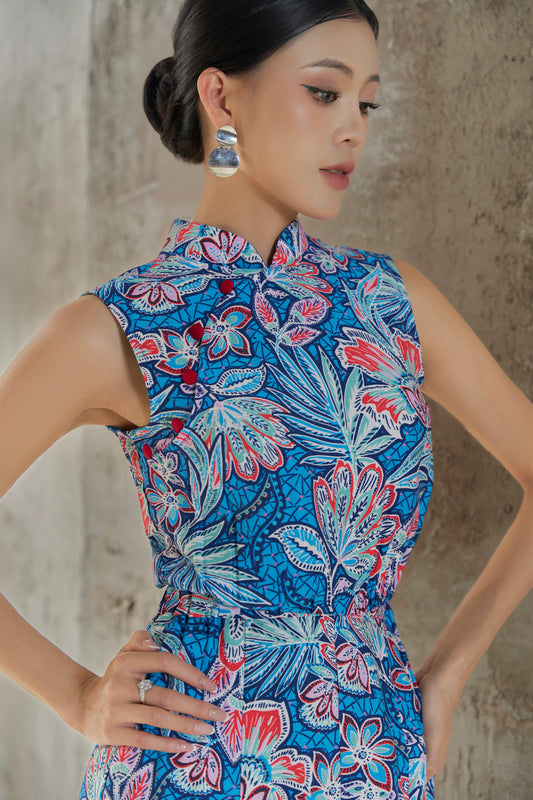 Yuna Batik Smocked Waist Dress