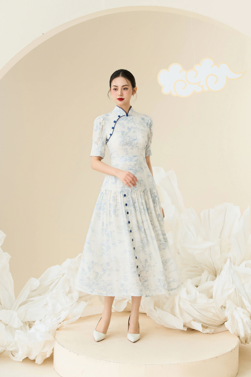Maya Pleated Dress