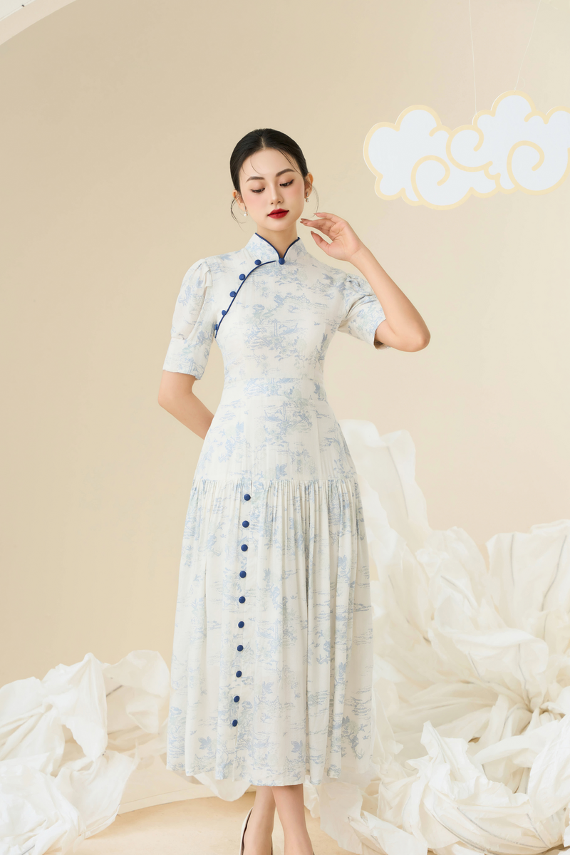 Maya Pleated Dress