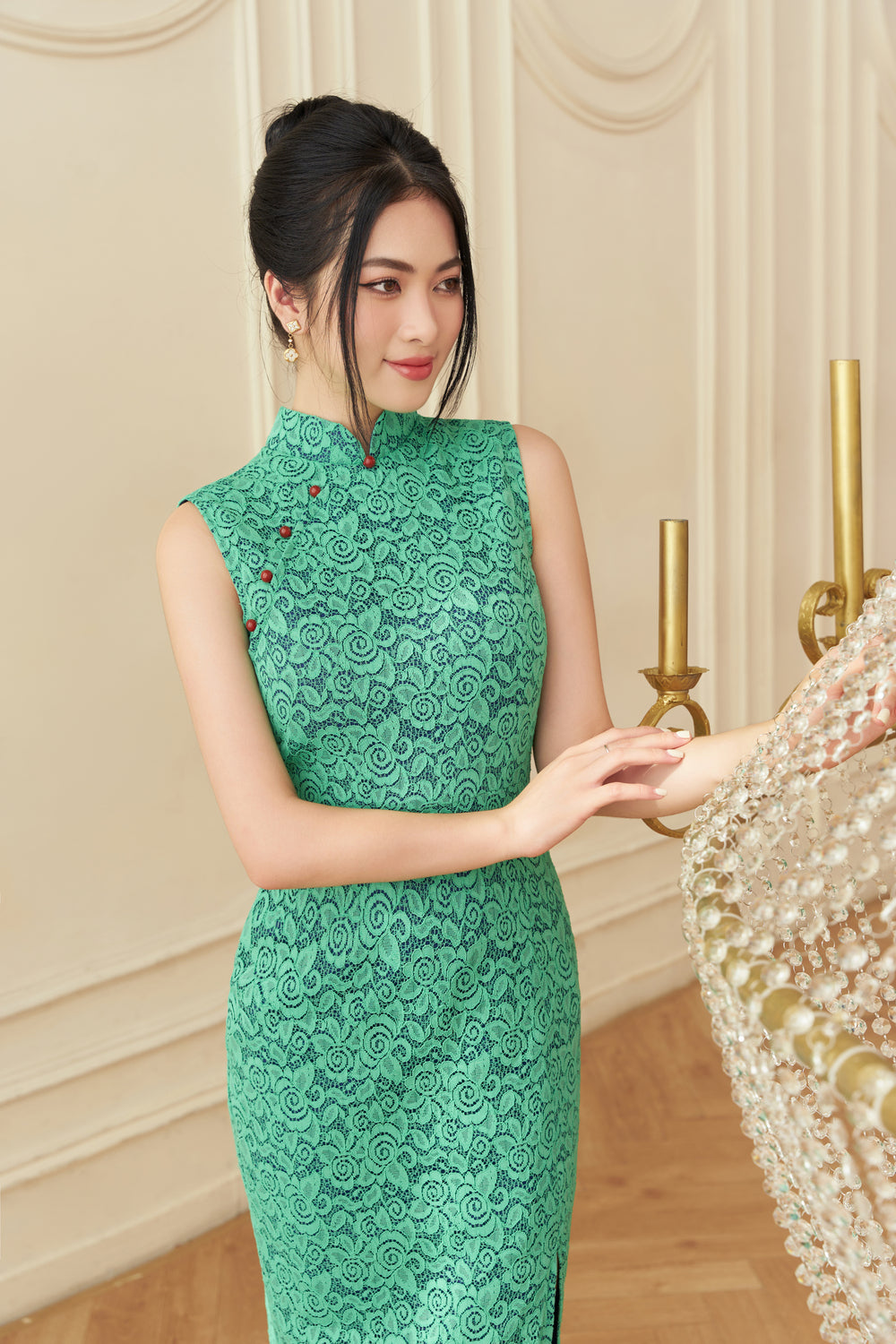 Emerald Lace Dress
