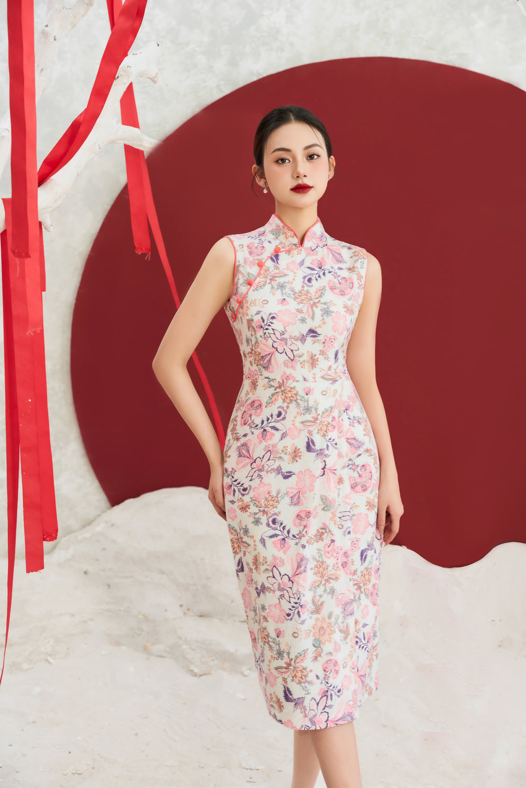 Luna Blush Batik Wrap Dress Joli Pretty