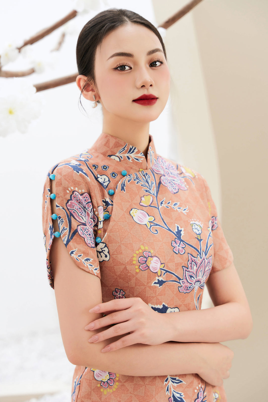 Lyra Batik Wrap Dress