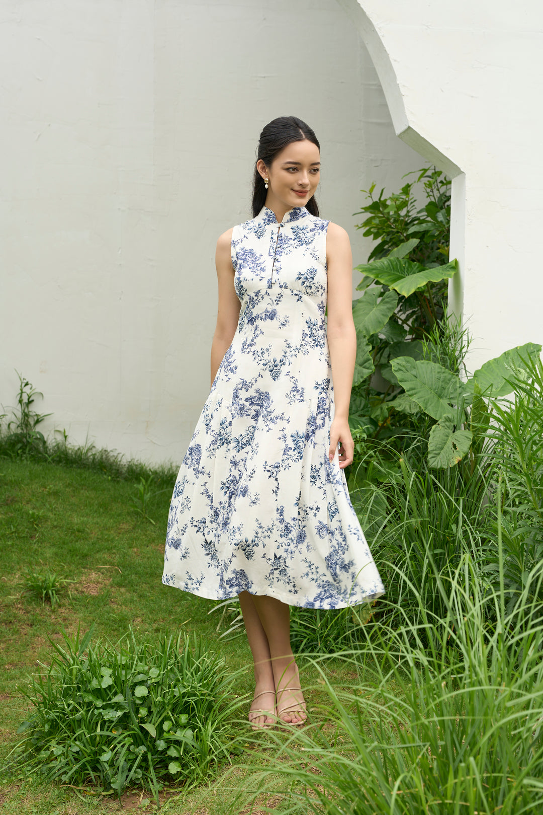 Sarah Pleated Midi Dress