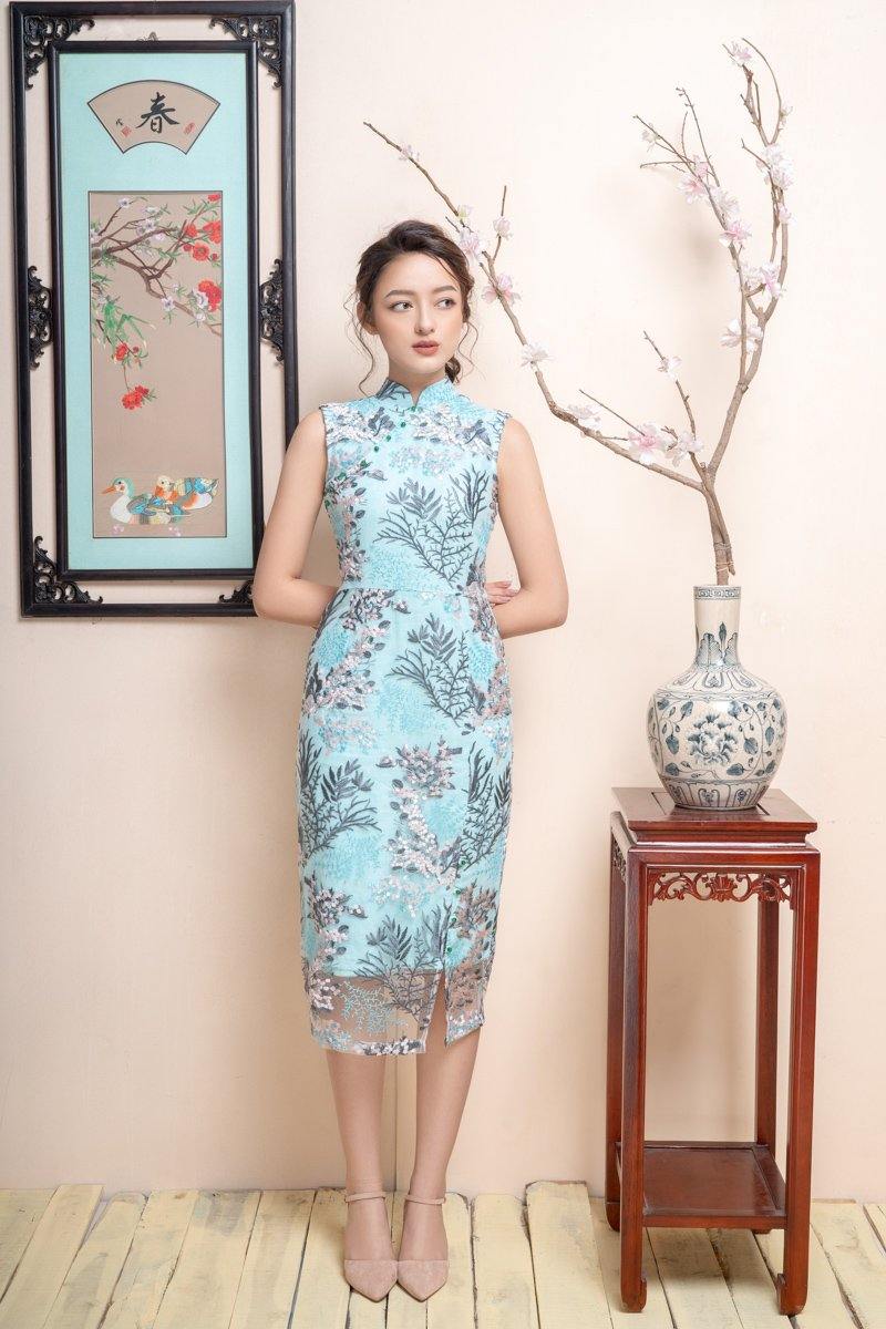 Embroidered lace dress (Pre-Order) - Joli Pretty