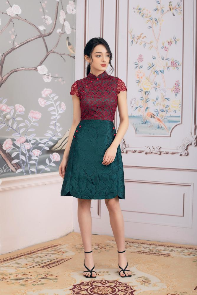 Tania Maroon Dress