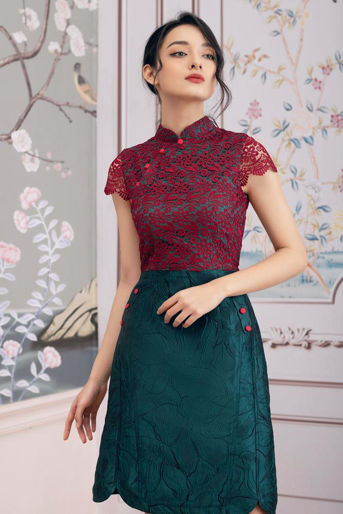 Tania Maroon Dress
