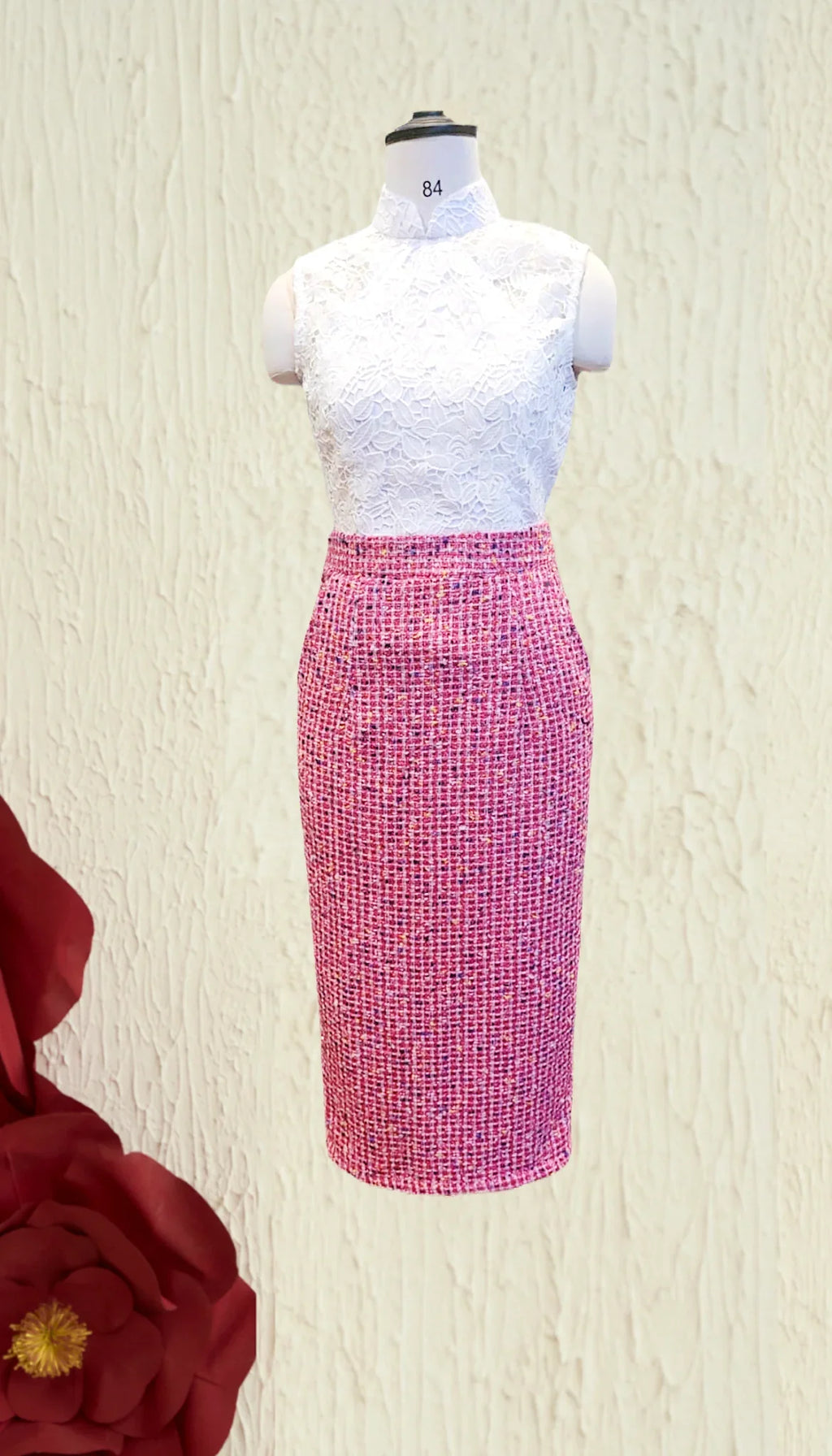 Tweed Midi Skirt Joli Pretty