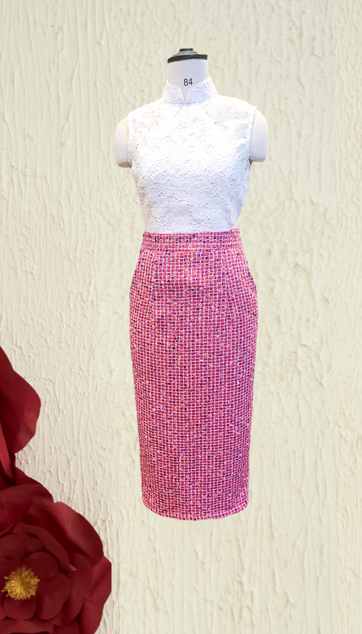 Tweed Midi Skirt