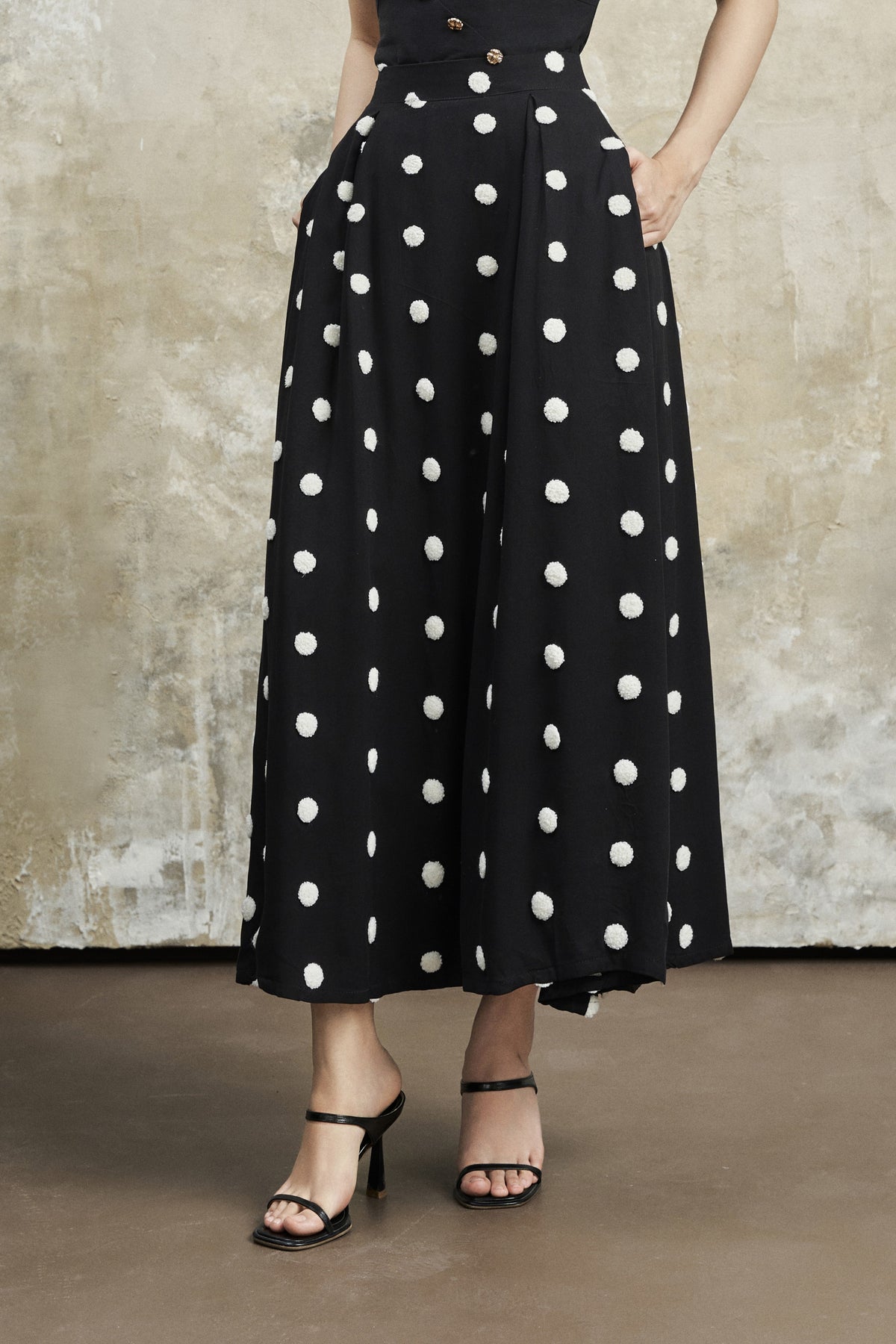 Lovina 3D Polka Skirt
