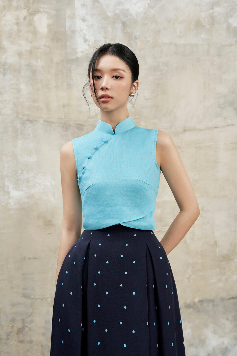 Yves Crop Top in Tiffany