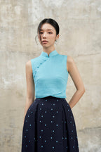 Yves Crop Top in Tiffany