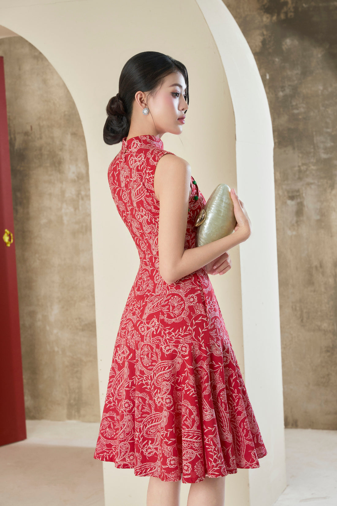 Paisley Coral Dress