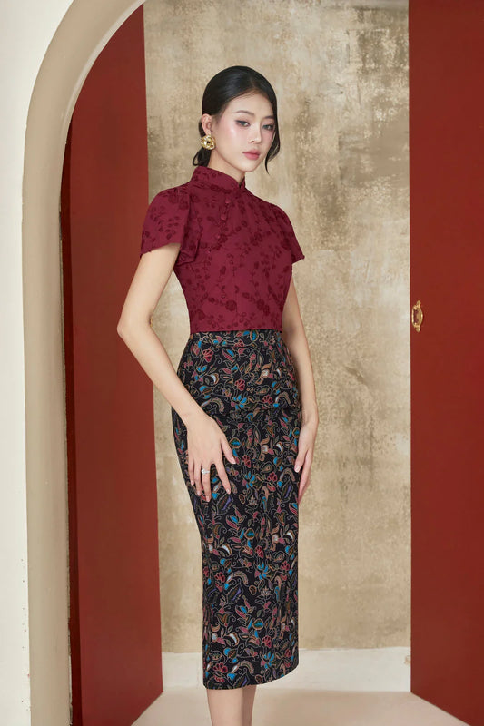 Lila Batik Skirt Joli Pretty