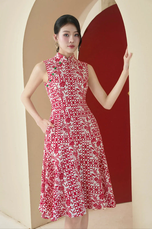 Hua Red Dress Joli Pretty