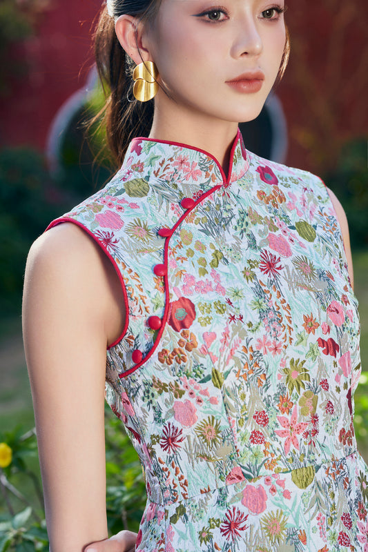 Bloom meadow Jacquard Dress