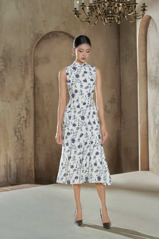 Airi Batik Dress in B&W