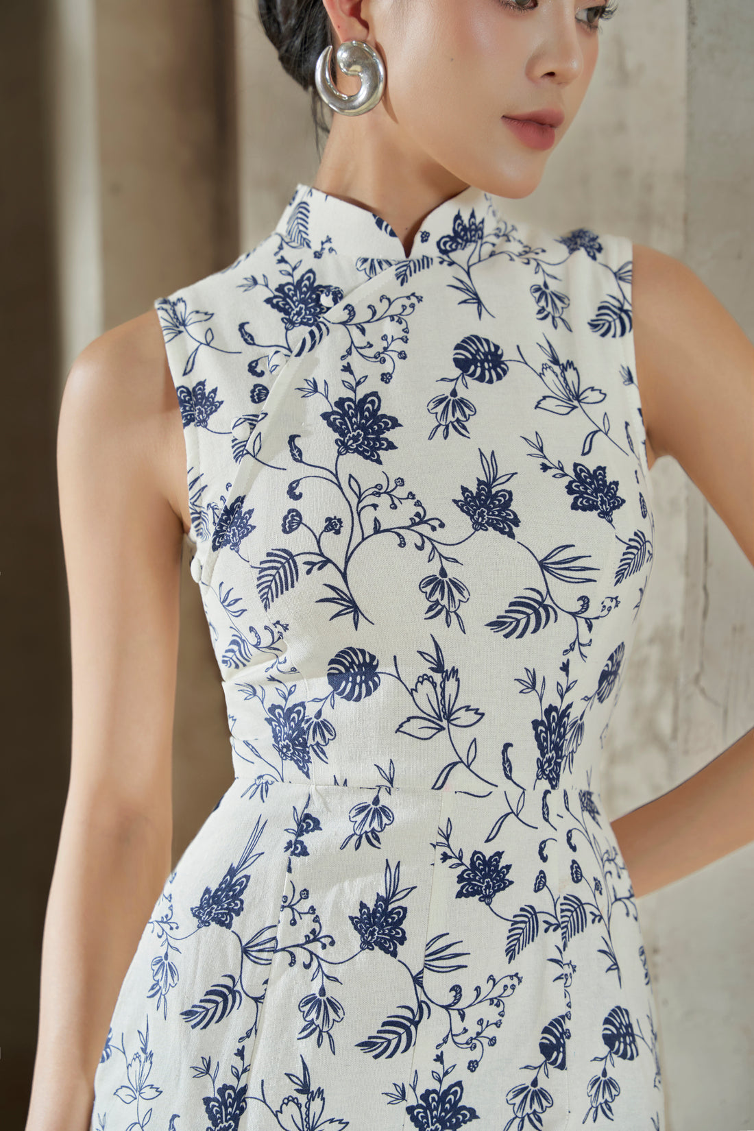 Airi Batik Dress in B&W