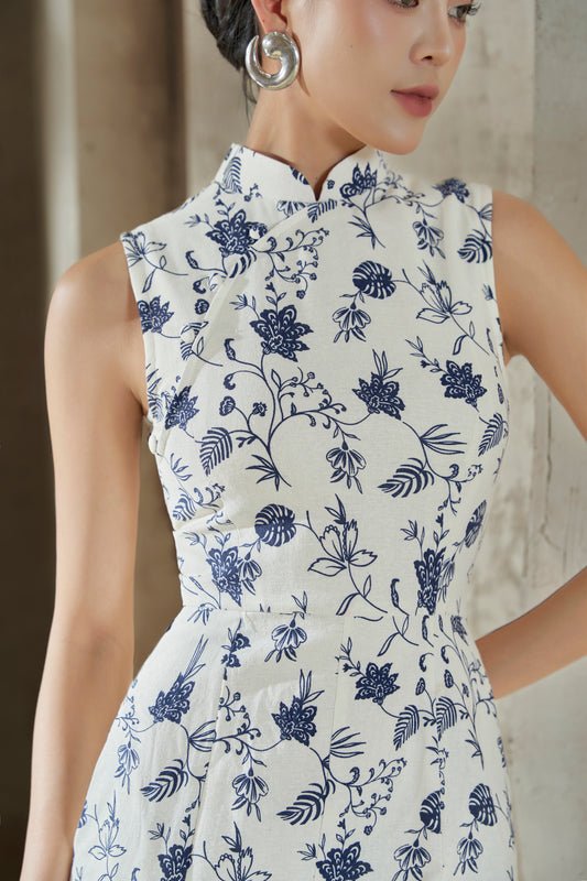 Airi Batik Dress in B&W