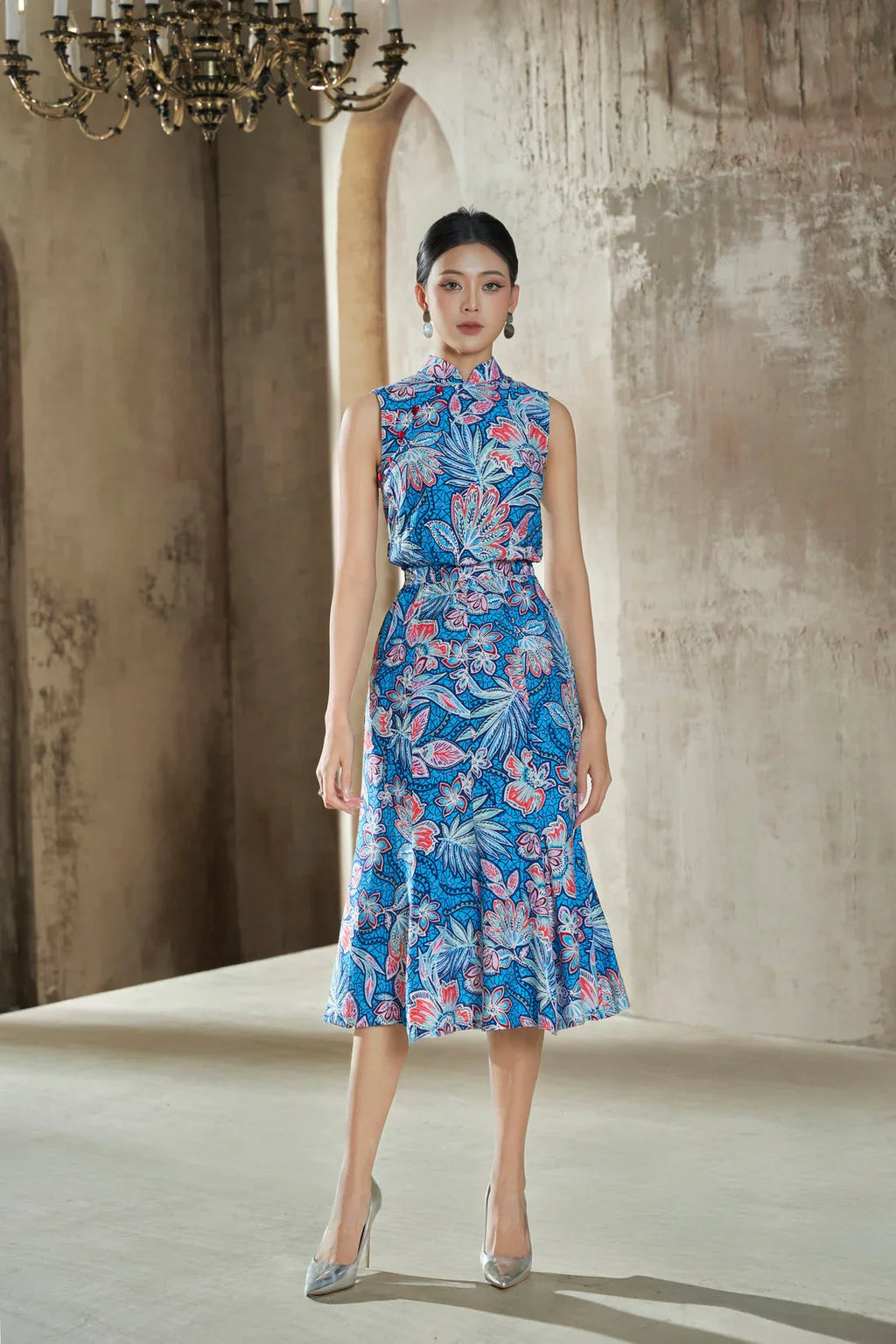 Yuna Batik Smocked Waist Dress Joli Pretty