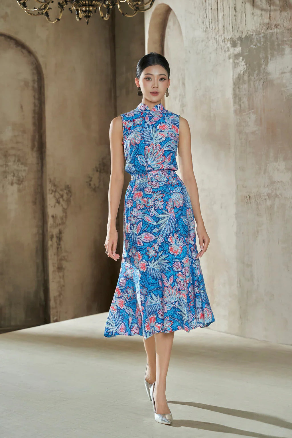 Yuna Batik Smocked Waist Dress Joli Pretty