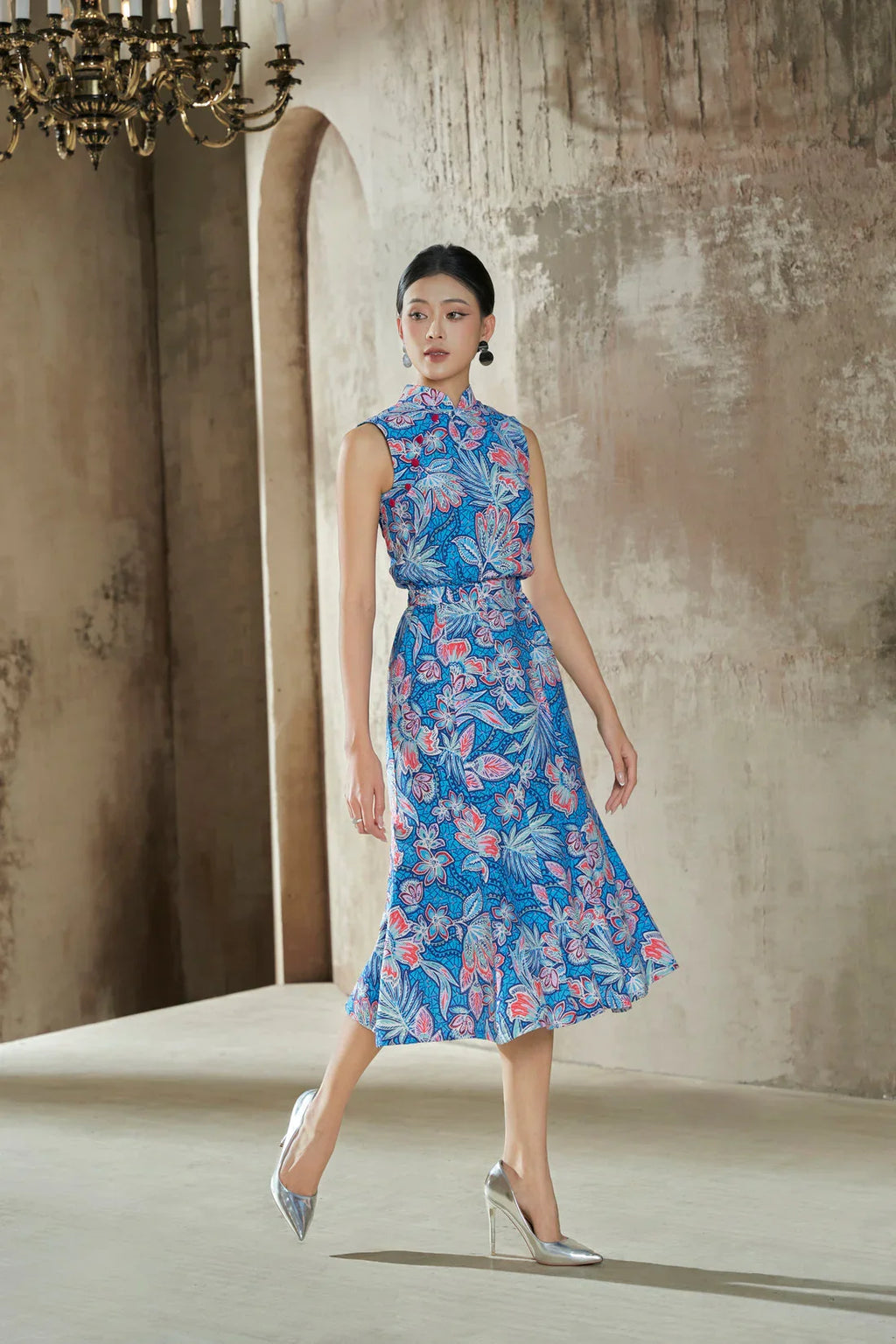 Yuna Batik Smocked Waist Dress Joli Pretty