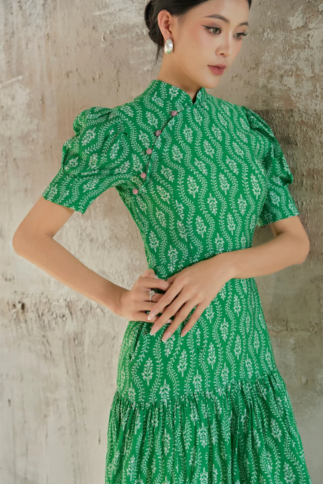 suki midi dress Suki Midi Dress in Green – Joli Pretty