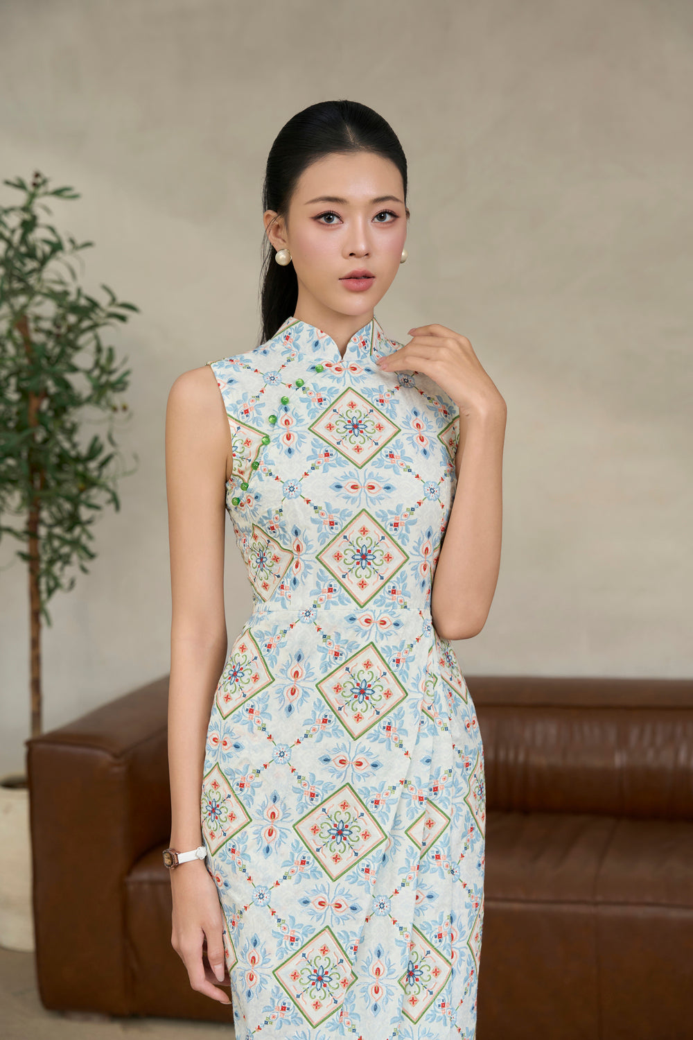 Tara Embroidered Wrap Dress
