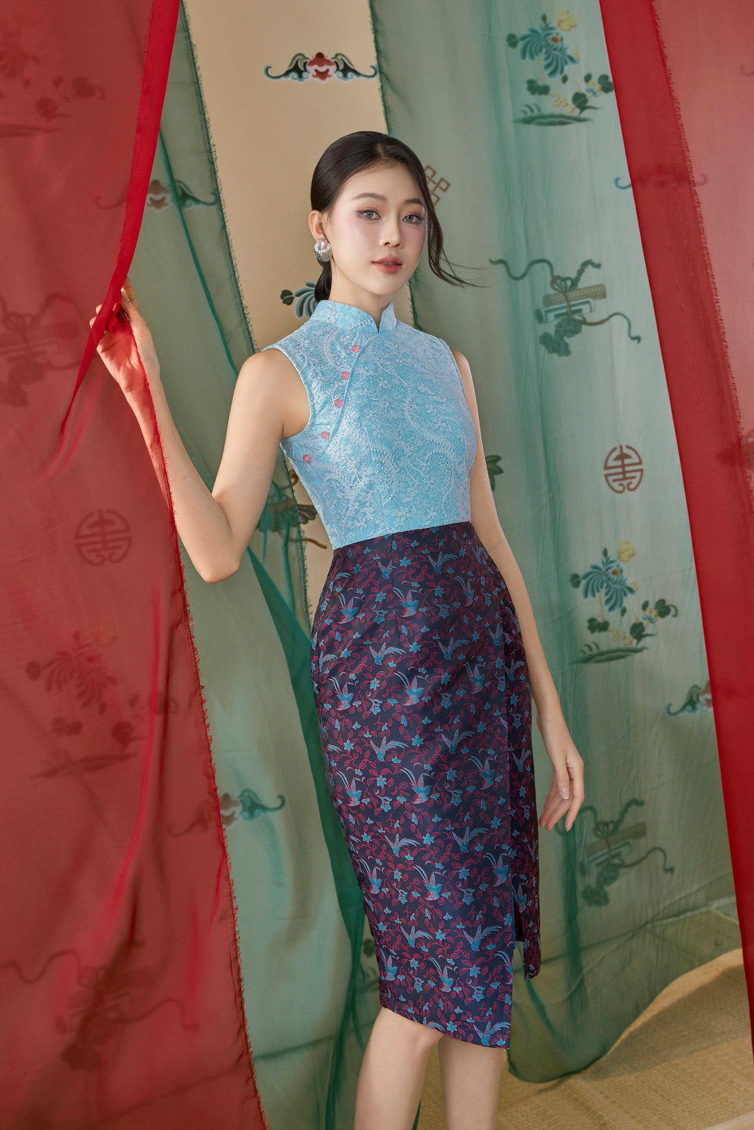 Solé Sky Blue Lace Dress