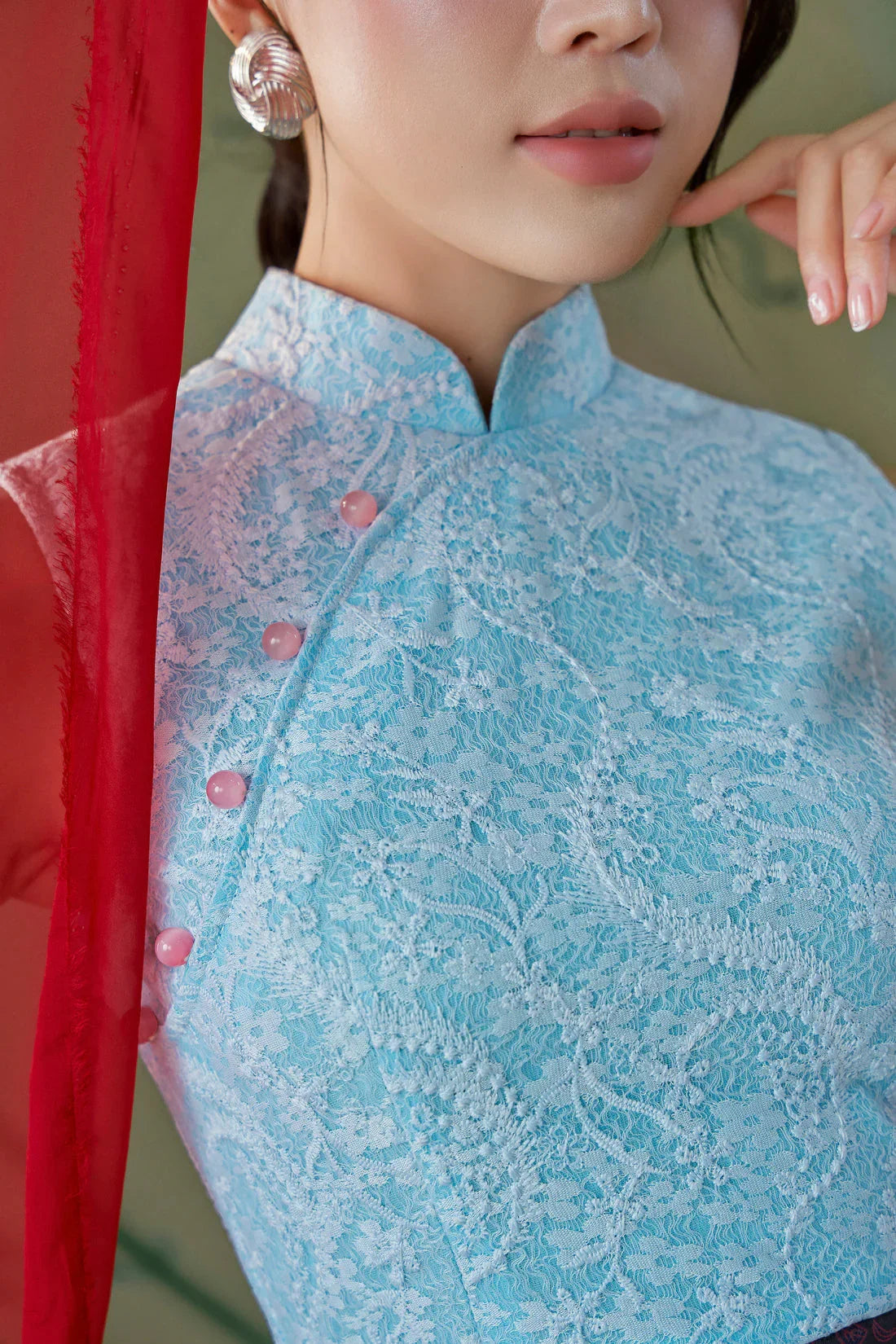 Solé Sky Blue Lace Dress Joli Pretty