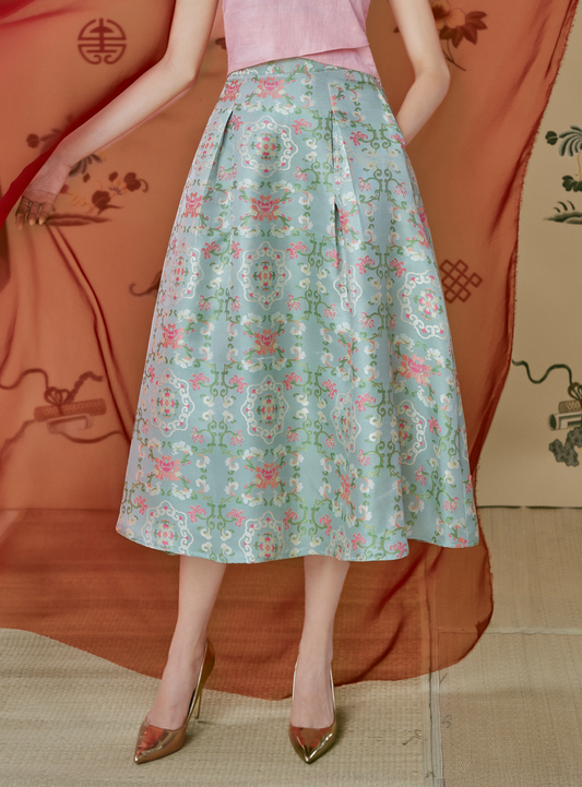 Yve Brocade Skirt Joli Pretty