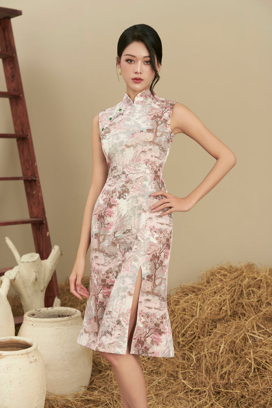 Spring Garden Slit Dress