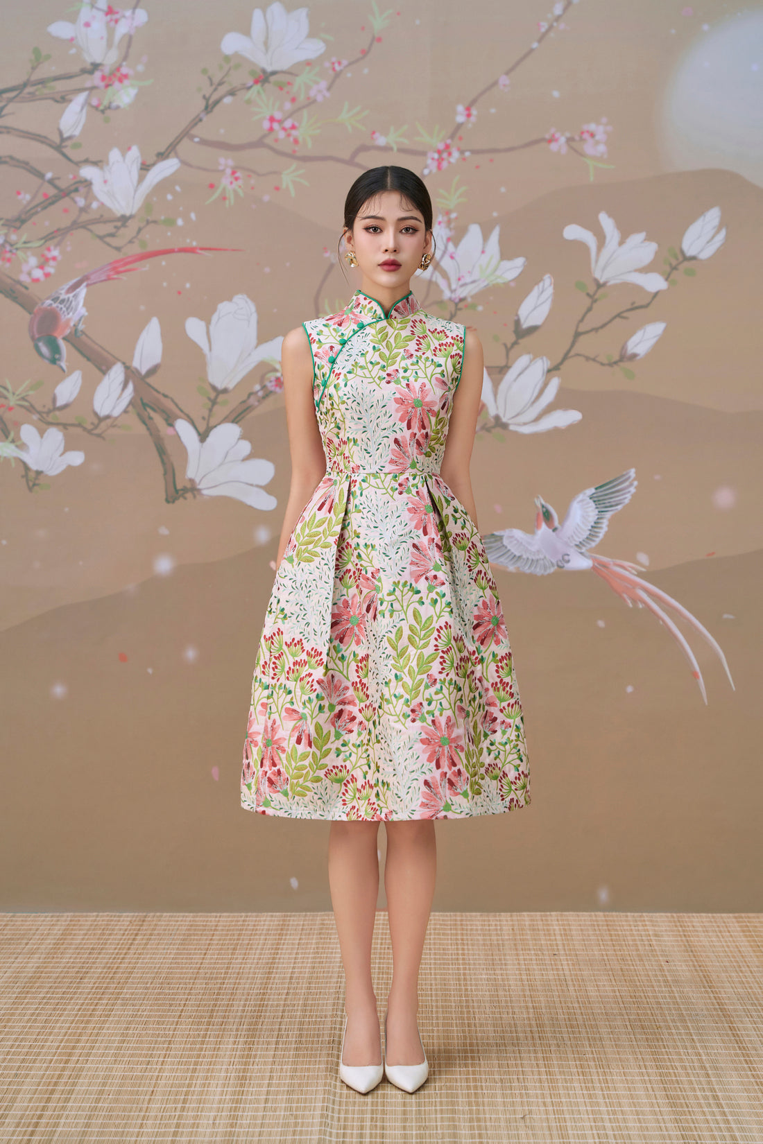 Yuki Jacquard Dress