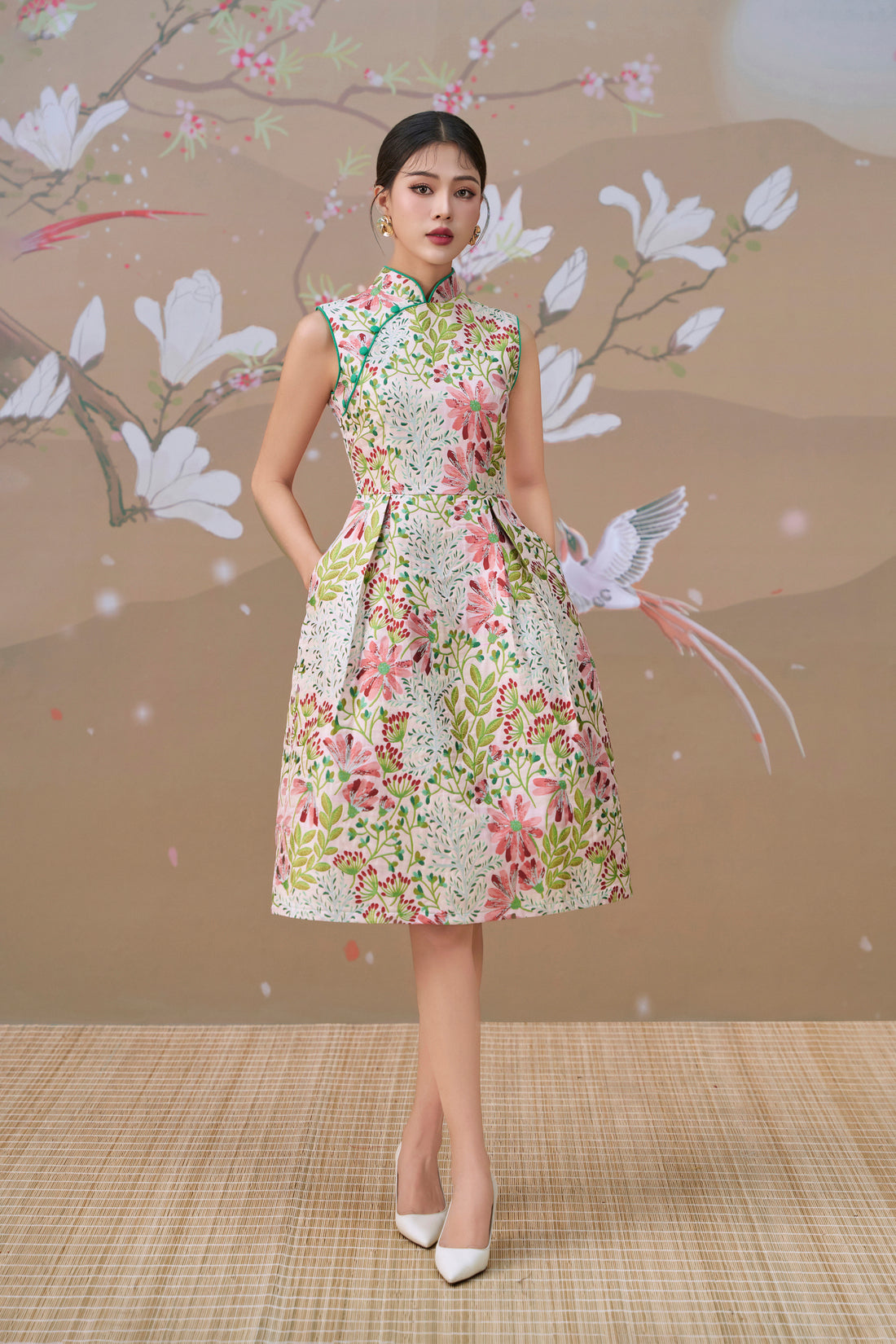 Yuki Jacquard Dress