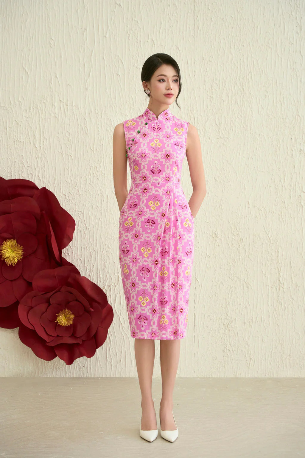 Nonya Pink Wrap Dress Joli Pretty