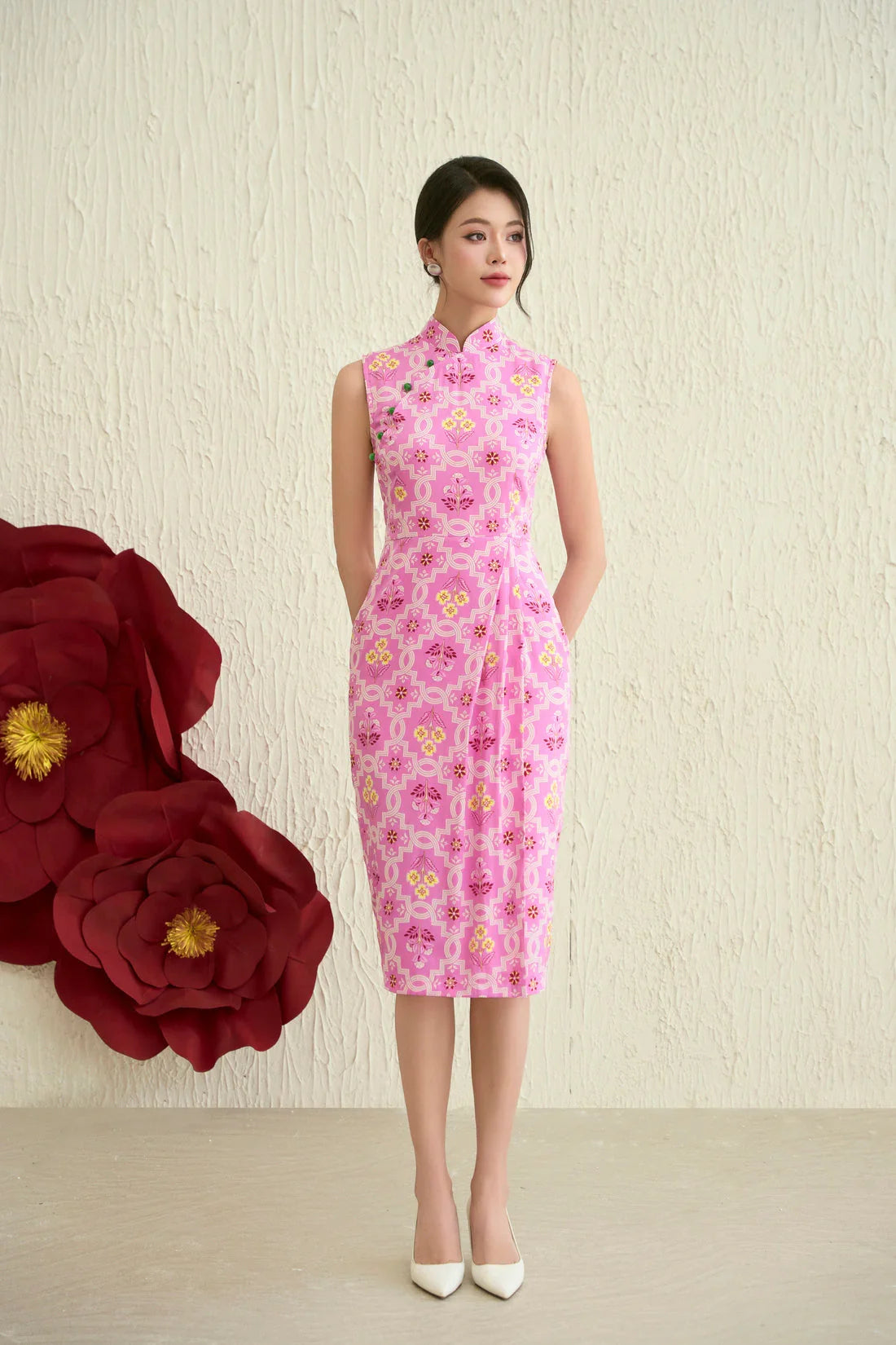 Nonya Pink Wrap Dress Joli Pretty