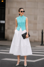 Waistcoat in Tiffany Blue