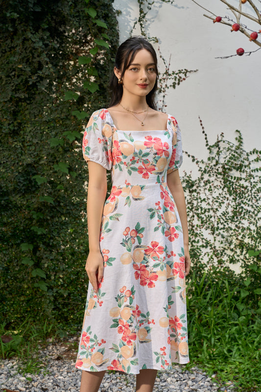 Spring Garden Midi Dress