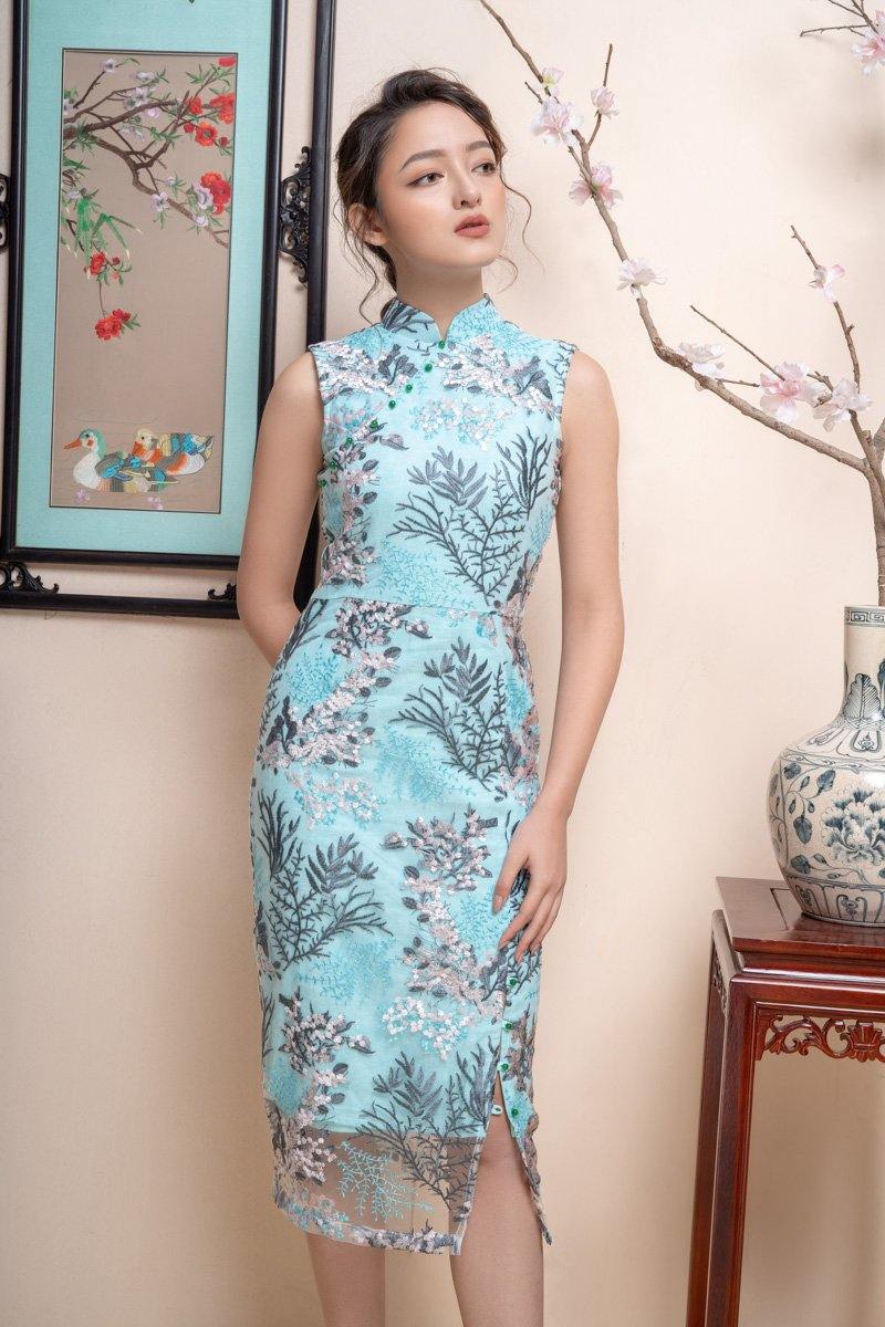 Embroidered lace dress (Pre-Order) - Joli Pretty